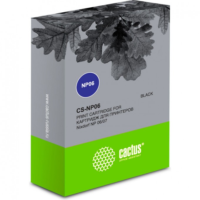 Ленточный картридж CACTUS 1750076156 (NP06) для Nixdorf NP 06, черный CS-NP06 Ленточный картридж CACTUS 1750076156 (NP06) для Nixdorf NP 06, черный CS-NP06