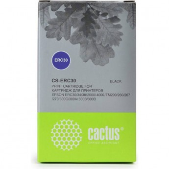 Матричный картридж CACTUS CS-ERC30 для Epson ERC 30, 34, 38, черный Матричный картридж CACTUS CS-ERC30 для Epson ERC 30, 34, 38, черный
