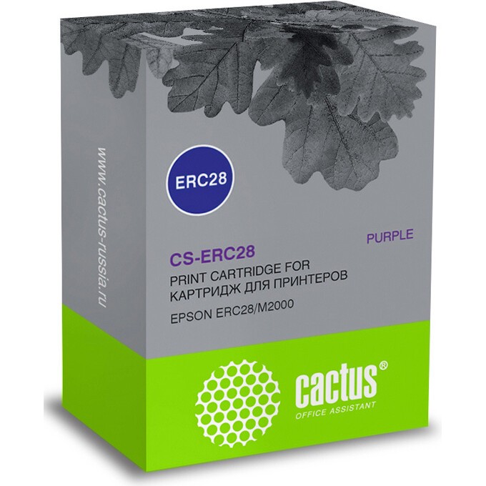 Матричный картридж CACTUS для Epson ERC28, M2000, фиолетовый CS-ERC28 Матричный картридж CACTUS для Epson ERC28, M2000, фиолетовый CS-ERC28