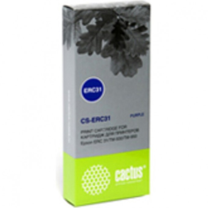 Матричный картридж CACTUS (ERC-31) для Epson ERC 31, TM-930, 950, фиолетовый CS-ERC31 Матричный картридж CACTUS (ERC-31) для Epson ERC 31, TM-930, 950, фиолетовый CS-ERC31