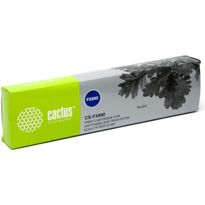 Матричный картридж CACTUS (S015329) для Epson FX-890, LQ-590, черный CS-FX890 Матричный картридж CACTUS (S015329) для Epson FX-890, LQ-590, черный CS-FX890