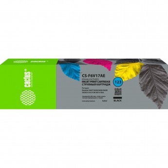 Струйный картридж CACTUS CS-F6V17AE (№123) для HP DeskJet 2130, черный, 3.5 мл Струйный картридж CACTUS CS-F6V17AE (№123) для HP DeskJet 2130, черный, 3.5 мл