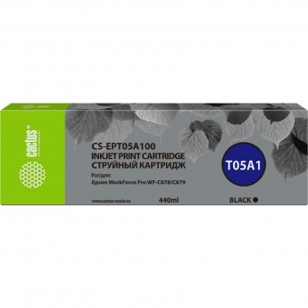 Струйный картридж CACTUS CS-EPT05A200 (T05A2) для Epson WorkForce Pro WF-C878, C879, голубой, 215 мл Струйный картридж CACTUS CS-EPT05A200 (T05A2) для Epson WorkForce Pro WF-C878, C879, голубой, 215 мл