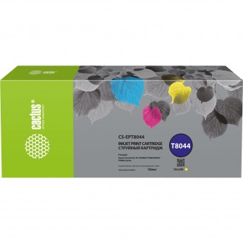 Струйный картридж CACTUS CS-EPT8044 (T8044) для Epson SureColor SC-P6000, 7000, 8000, 9000, желтый, 700 мл Струйный картридж CACTUS CS-EPT8044 (T8044) для Epson SureColor SC-P6000, 7000, 8000, 9000, желтый, 700 мл