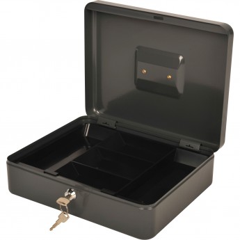 Ящик для денег без номинала CACTUS CS-CB-004GY 90x300x240 1.967кг, серый, сталь Ящик для денег без номинала CACTUS CS-CB-004GY 90x300x240 1.967кг, серый, сталь